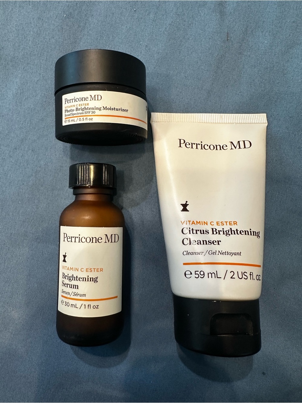Perricone MD White and Black Vitamin C Ester Brightening Skincare Trio